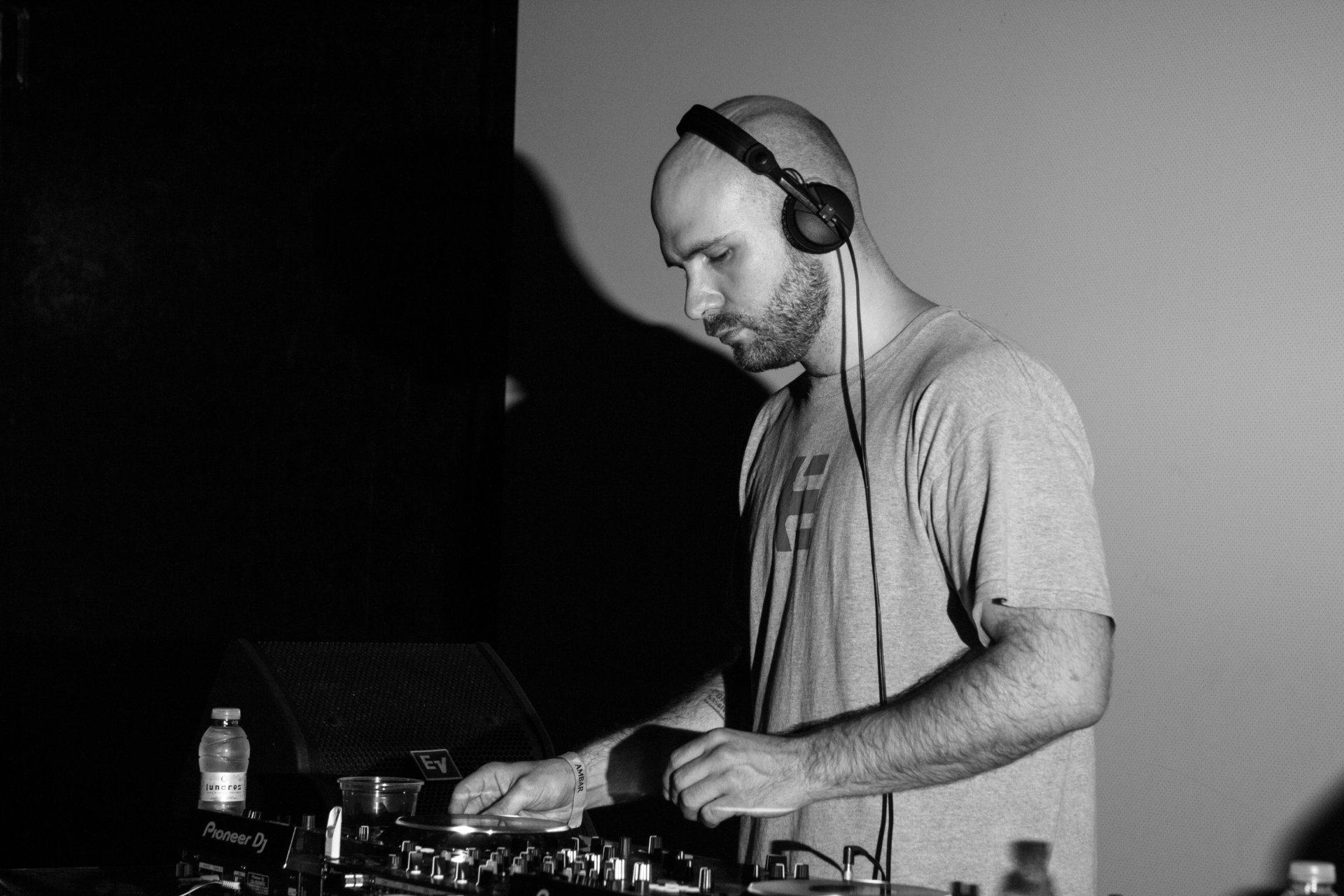Francis Gane DJing at a club night